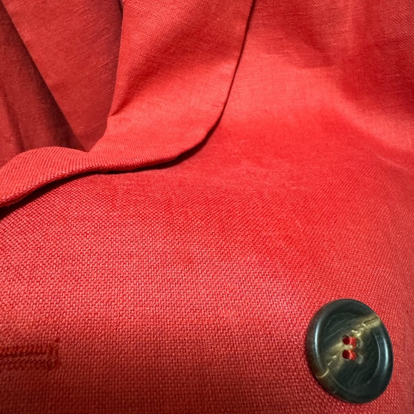 Brunello Cucinelli red linen blazer - Picture 6 of 8